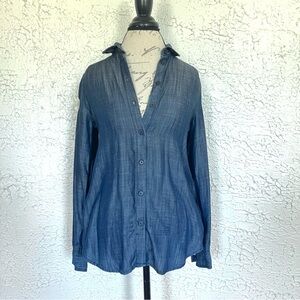 Banana Republic Jean button down top XS